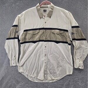 Cumberland Outfitters Shirt Mens Size XXL Western Beige Button Down